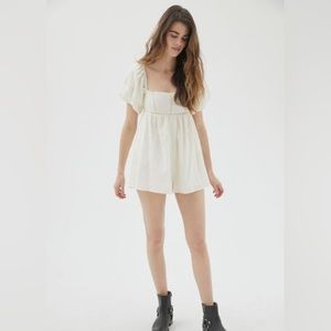 UO Christiana Square Neck Romper